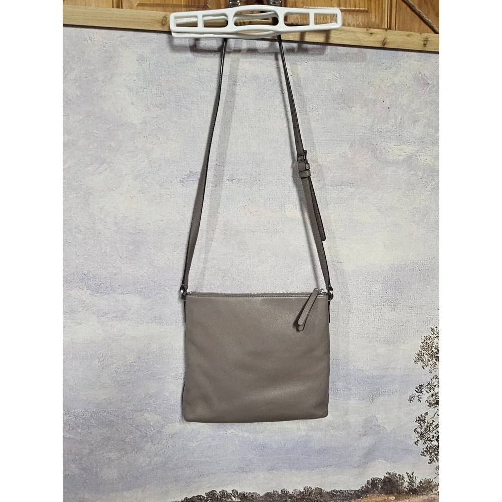 PRE OWNED GOOD 8/10 Kate Spade Jackson Top Zip‎ Crossbody WKRU5941-Brownstone